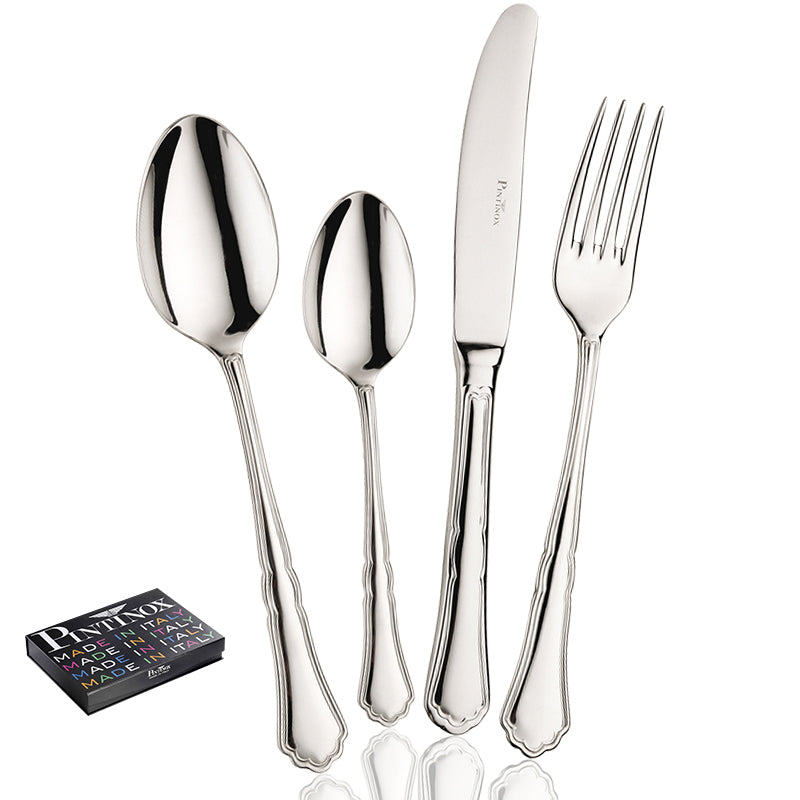 Pintinox Settecento Servizio Posate In Acciaio Inox Set 24 Pz