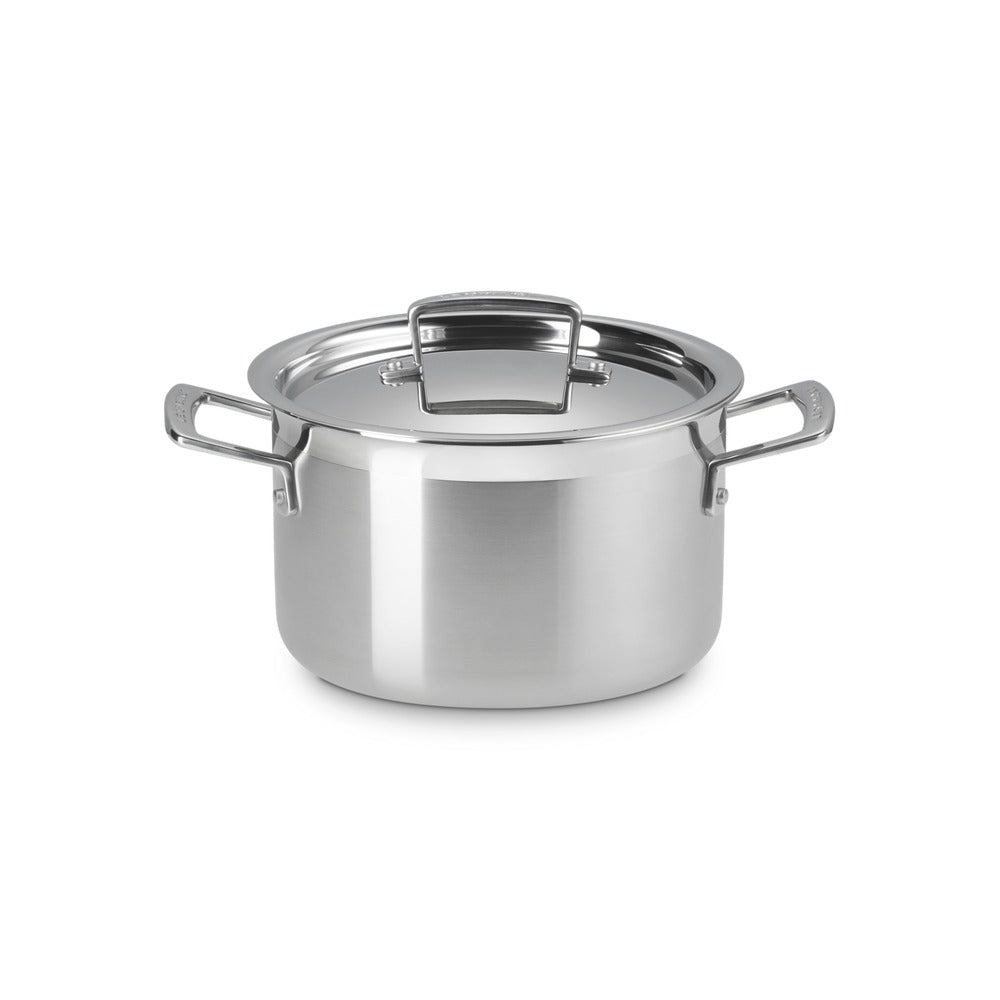 Le Creuset Acciaio Inox Casseruola Alta Con Coperchio In Acciaio Inox
