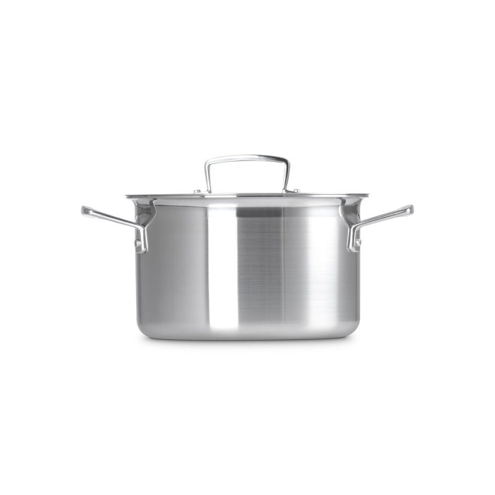 Le Creuset Acciaio Inox Casseruola Alta Con Coperchio In Acciaio Inox