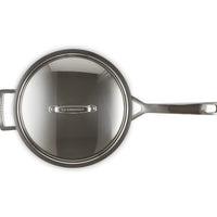 Le Creuset Acciaio Inox Padella Dello Chef Padella Alta Svasata Antiaderente Con Coperchio In Acciaio Inox