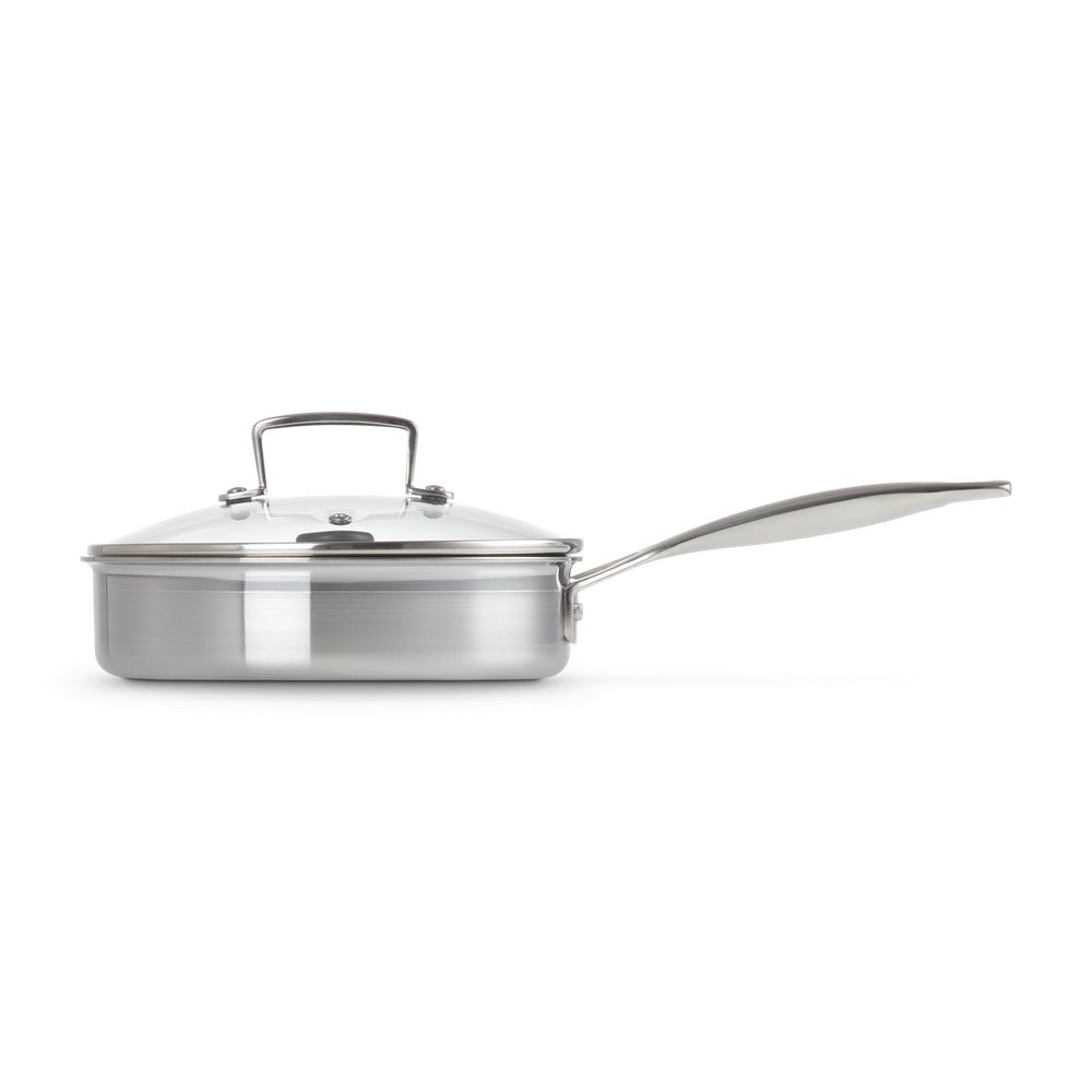 Le Creuset Acciaio Inox Padella Bassa Cuociuova Inserto Antiaderente In Acciaio Inox