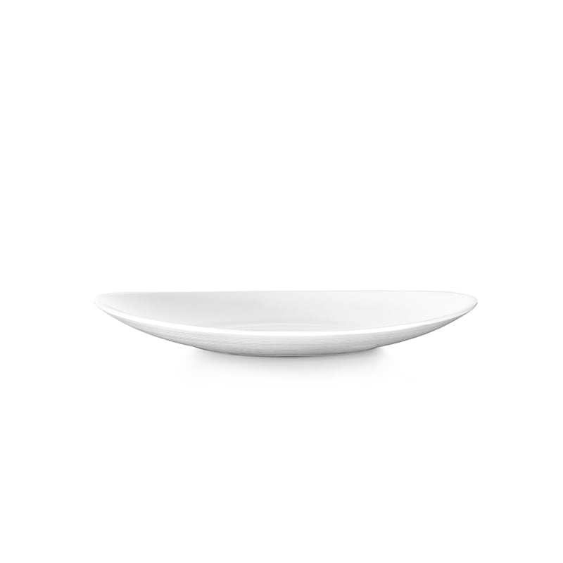 22x19 cm - Prometeo Oval Fruit Plate In Opal Glass