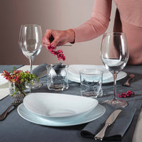 22x19 cm - Prometeo Oval Fruit Plate In Opal Glass