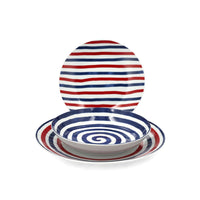 H&H Coupe Graphic Servizio Piatti In Porcellana - Set 18 Pz