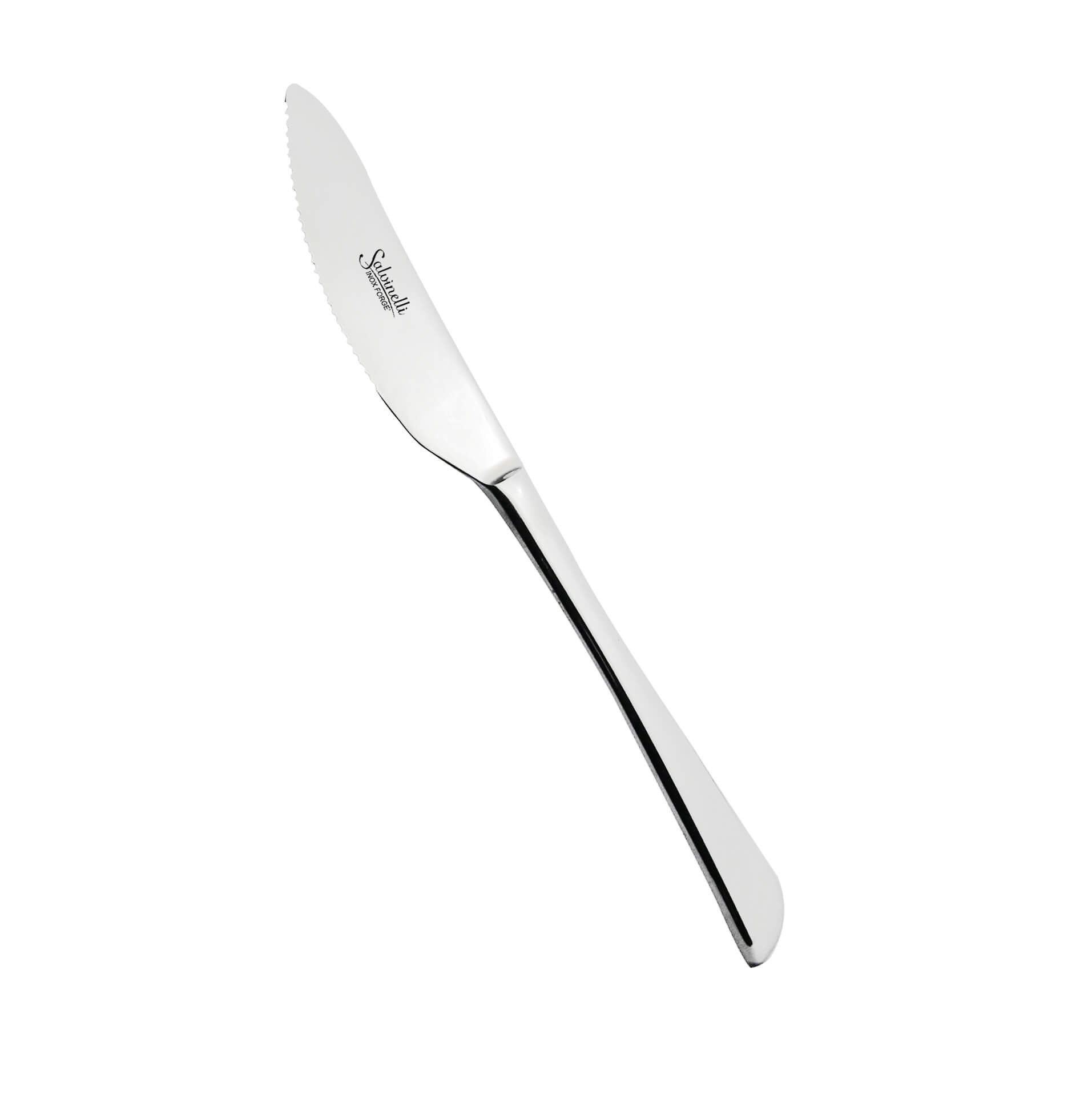 Salvinelli Perpizza Coltello Tavola In Acciaio Inox Set 12 Pz