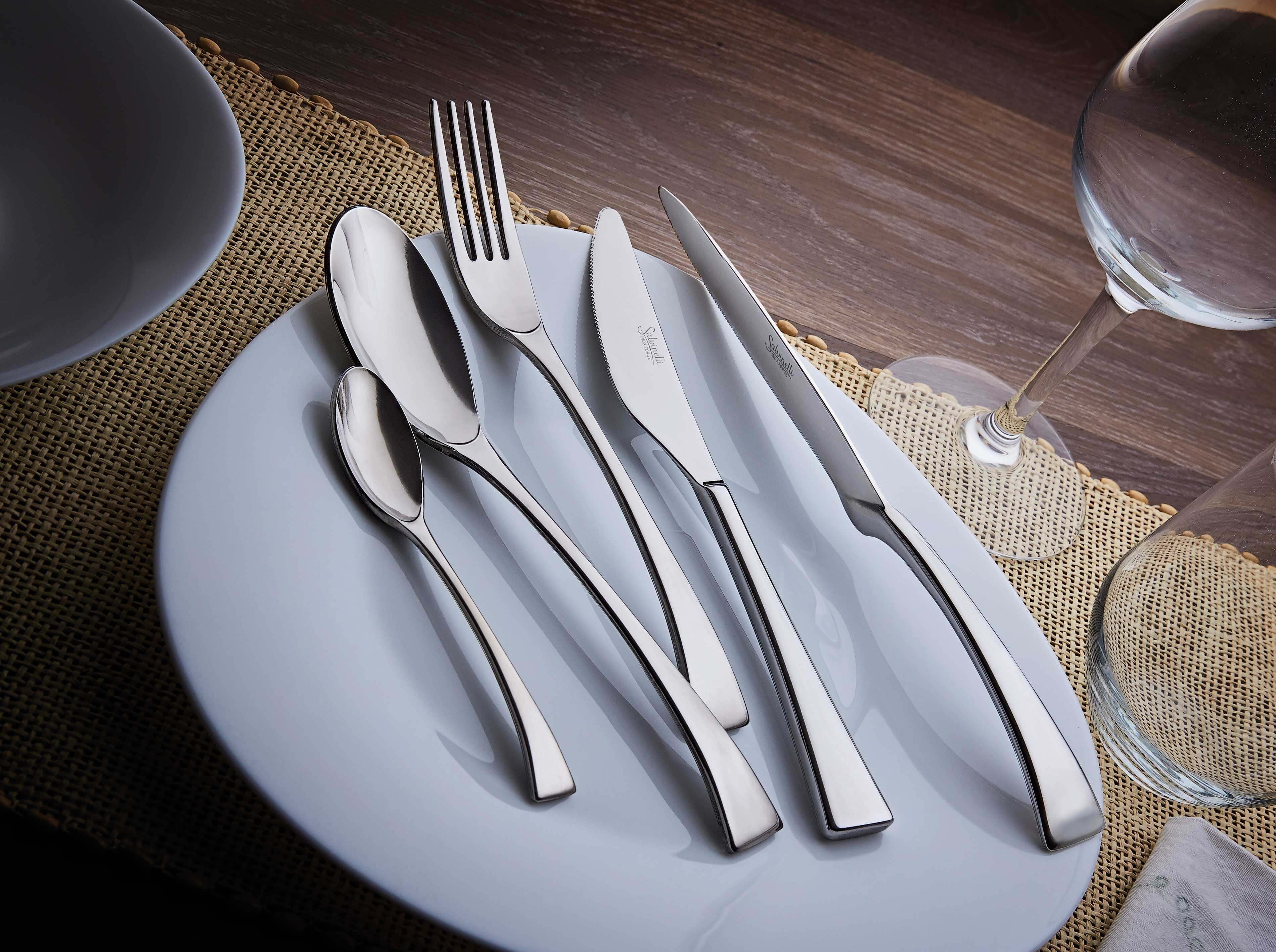 Salvinelli Oceania Servizio Posate In Acciaio Inox Set 24 Pz