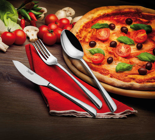 Salvinelli Perpizza Forchetta Tavola In Acciaio Inox Set 12 Pz