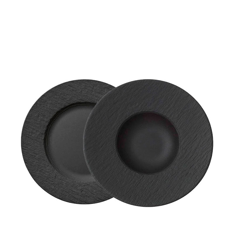 Villeroy And Boch Manufacture Rock Servizio Piatti In Porcellana Set 12 Pz