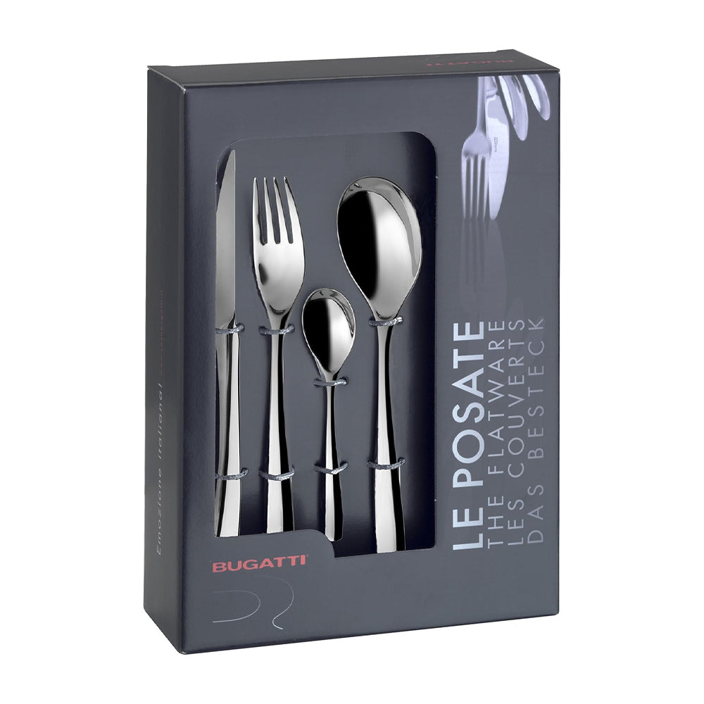Bugatti Gaia Servizio Posate In Acciaio Inox 18/10 - Set 24 Pz