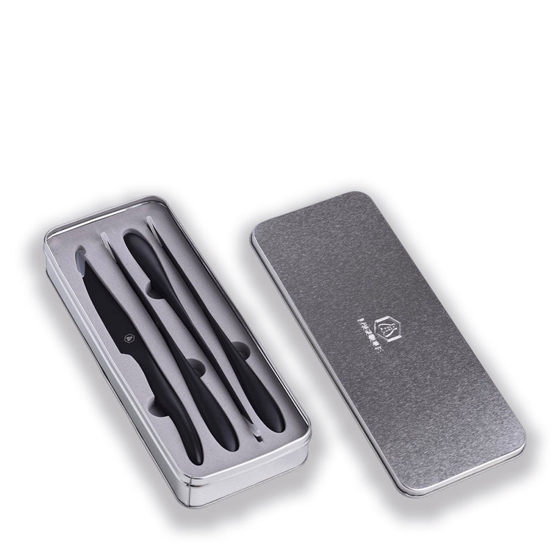 25 Cm Laguiole Coltello Bistecca In Acciaio Inox Set 4 Pz