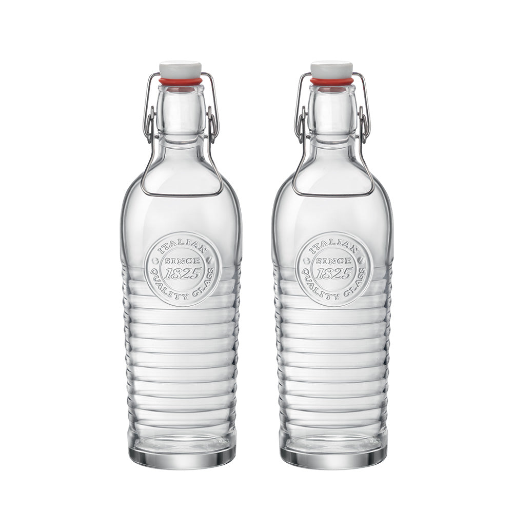 1.2 Litri - Officina 1825 Bottiglia in Vetro - Set 2 Pezzi