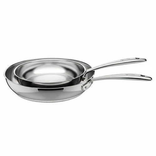 24-28 cm - Accademia Lagofusion Set Padelle In Acciaio Inox Set 2 Pz