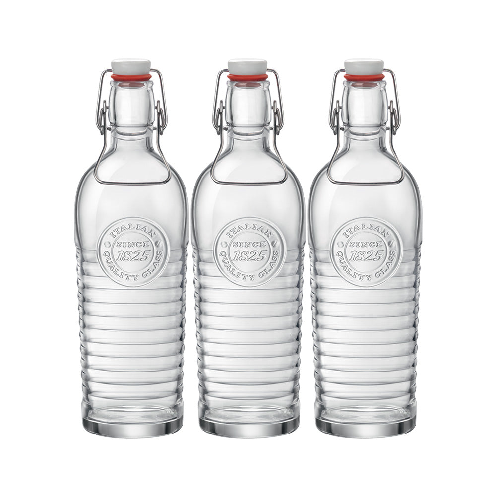 1,2 Liter - Officina 1825 Glasflasche - Set 3Stuck
