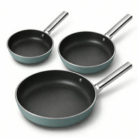 20-24-28 cm - Cookware Set de Sartenes Bajas de Aluminio con Revestimiento Cerámico - Set de 3