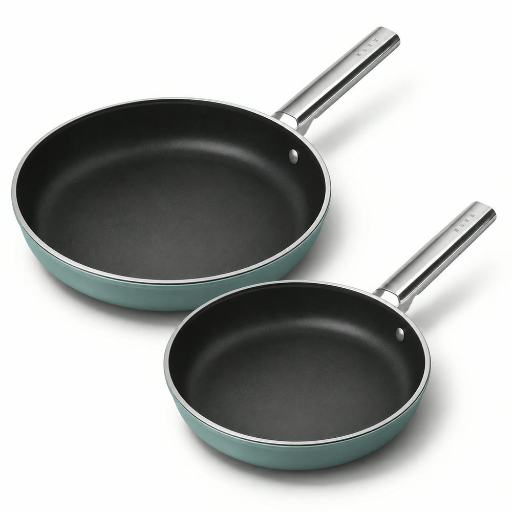 24-28 cm - Cookware Set de Sartenes Bajas de Aluminio con Revestimiento Cerámico - Set de 2