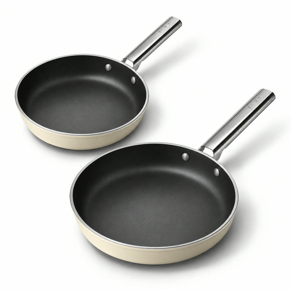20-24 cm - Cookware Set de Sartenes Bajas de Aluminio con Revestimiento Cerámico - Set de 2