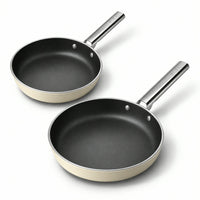 20-24 cm - Cookware Set de Sartenes Bajas de Aluminio con Revestimiento Cerámico - Set de 2