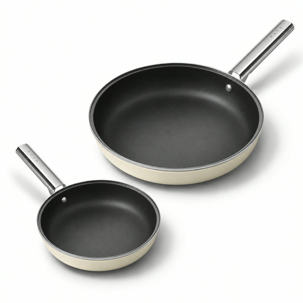 20-28 cm - Cookware Ceramic-Coated Aluminium Low Frying Pan Set - Set of 2