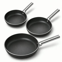 20-24-28 cm - Cookware Set de Sartenes Bajas de Aluminio con Revestimiento Cerámico - Set de 3