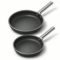 24-28 cm - Cookware Set de Sartenes Bajas de Aluminio con Revestimiento Cerámico - Set de 2