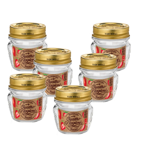 8 cl - Quattro Stagioni Bocal Amphore Mini - Ensemble 6 Pcs
