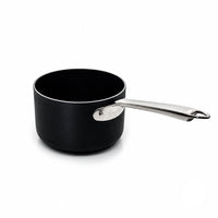 Agnelli Al Black 3mm Antiaderente Ceramic Pro Casseruola Alta Induzione In Alluminio Con Manico Inox