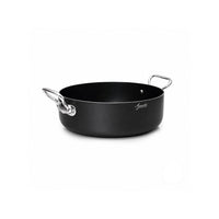 Agnelli Al Black 3mm Antiaderente Ceramic Pro Casseruola Bassa Induzione In Alluminio
