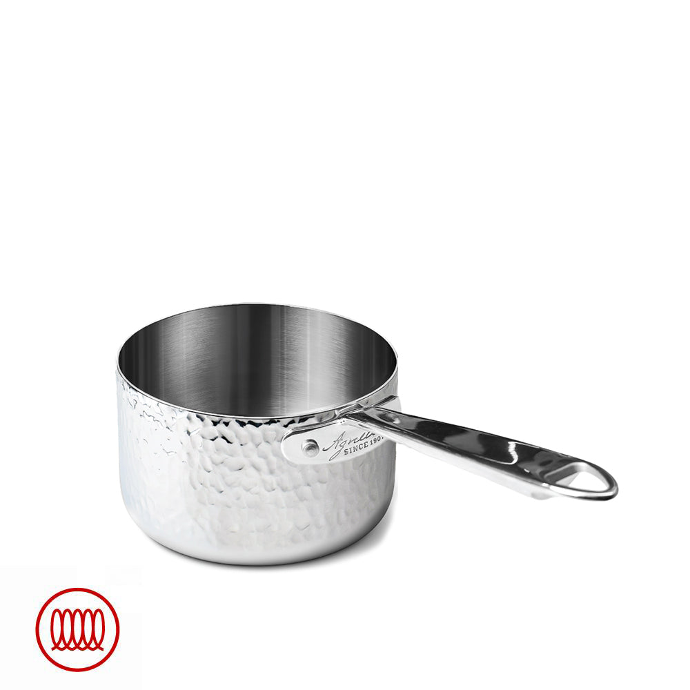 Alu-Inox 3-ply Casserole À Induction Haute Pression Avec Poignée Tubulaire En Aluminium Et Inox