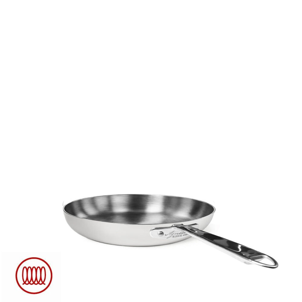 Agnelli Alu-Inox 5-Ply Padella Bassa Con Manico 1907 In Alu-Inox