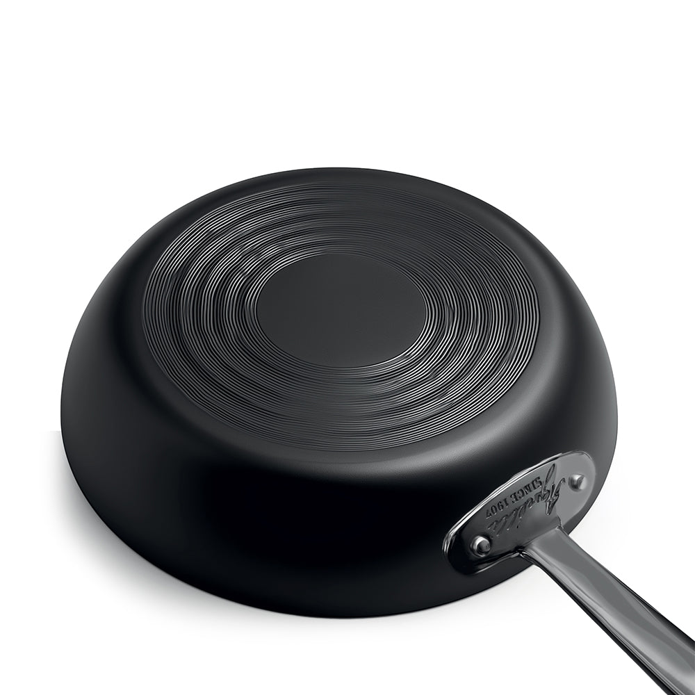 Ferro High Frying Pan In Nitrided Iron With PVD Stainless Steel Handle