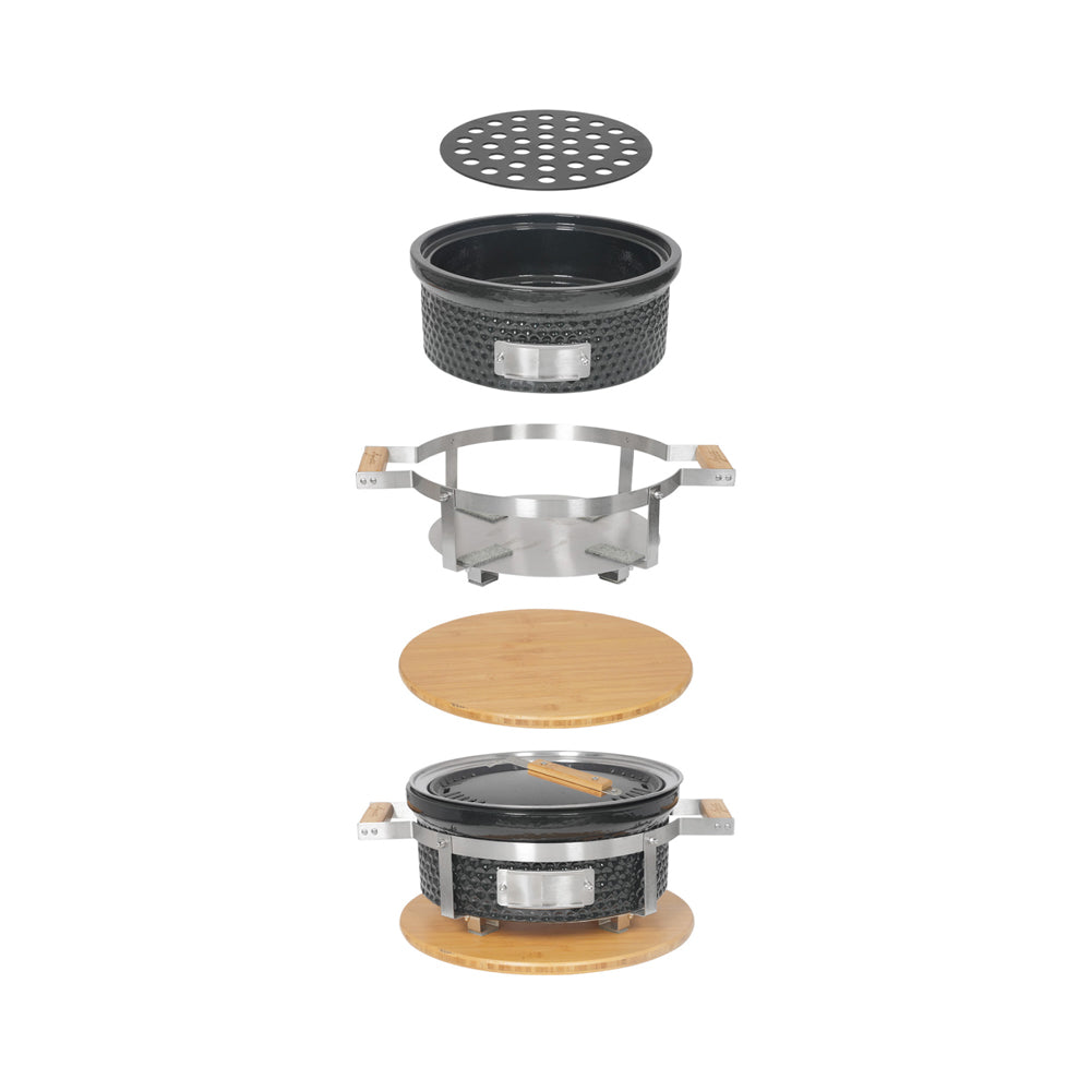 Agnelli Hibachi  BBPro Barbecue da Tavolo Compatto Rotondo