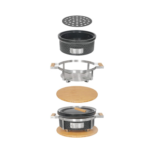 Agnelli Hibachi  BBPro Barbecue da Tavolo Compatto Rotondo
