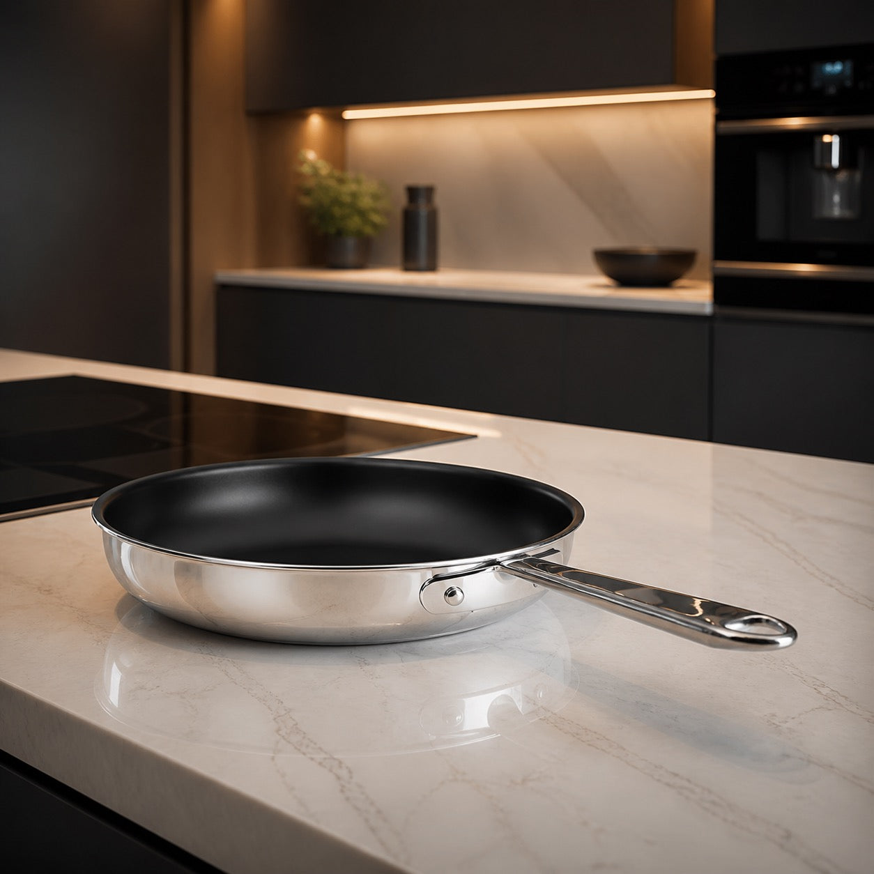 Non-stick frying pan for eggs, omelettes and delicate fish
