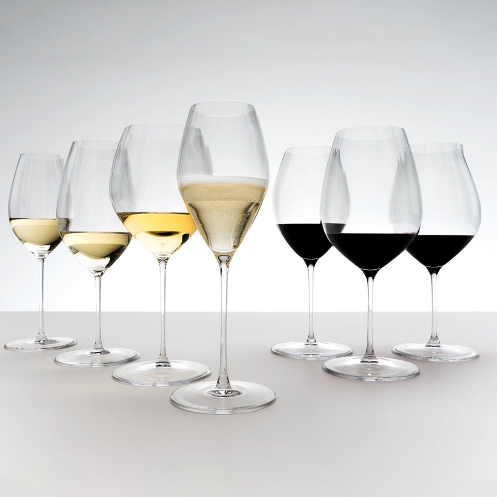 Transparent wine glasses for tasting