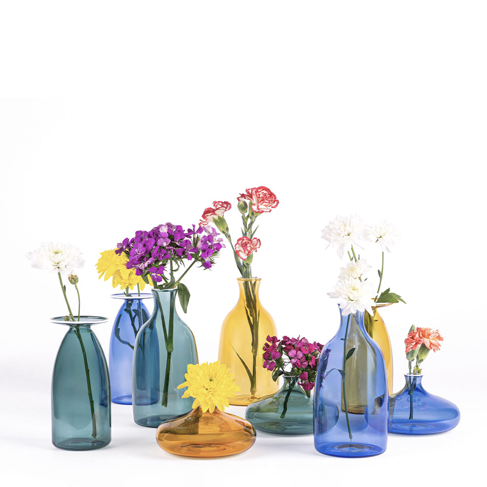 22 cm - Un Fiore Vase à fleurs en verre borosilicaté