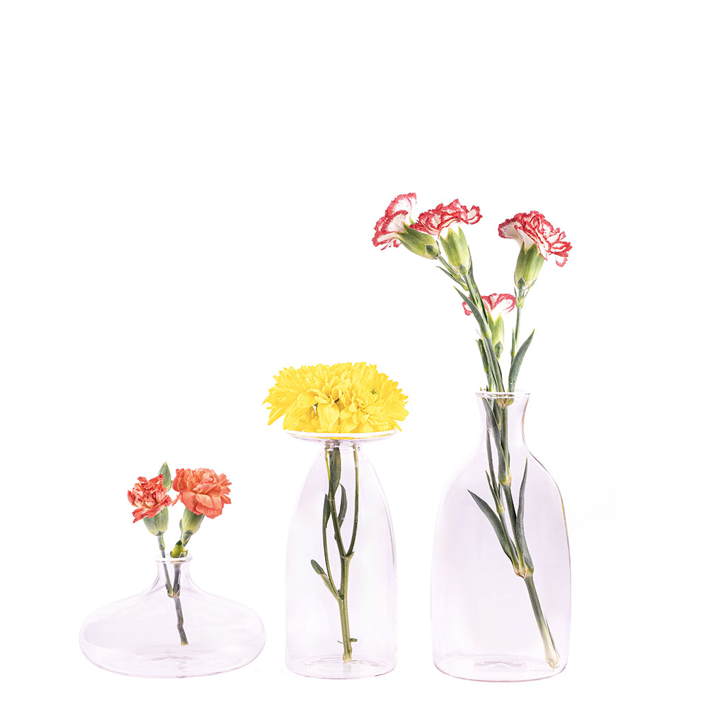 22 cm - Un Fiore Vase à fleurs en verre borosilicaté