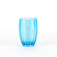 32 cl - Perle Water Glass with White Dots - Set 6 Pieces
