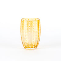 32 cl - Perle Water Glass with White Dots - Set 6 Pieces