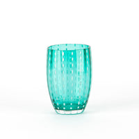 32 cl - Perle Water Glass with White Dots - Set 6 Pieces