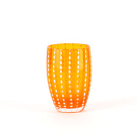 32 cl - Perle Water Glass with White Dots - Set 6 Pieces