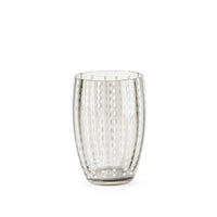 32 cl - Perle Water Glass with White Dots - Set 6 Pieces