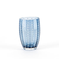 32 cl - Perle Water Glass with White Dots - Set 6 Pieces