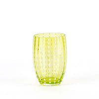 32 cl - Perle Water Glass with White Dots - Set 6 Pieces