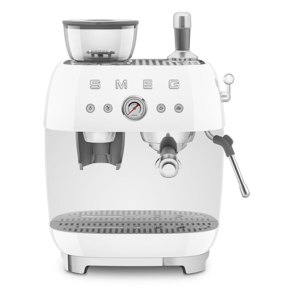 Smeg 50's Style Macchina da Caffè Espresso Manuale Con Macina Caffè