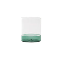 44 cl - Zafferano Filo Bianco Bicchiere Acqua Tumbler In Vetro Borosilicato Set 4 Pz