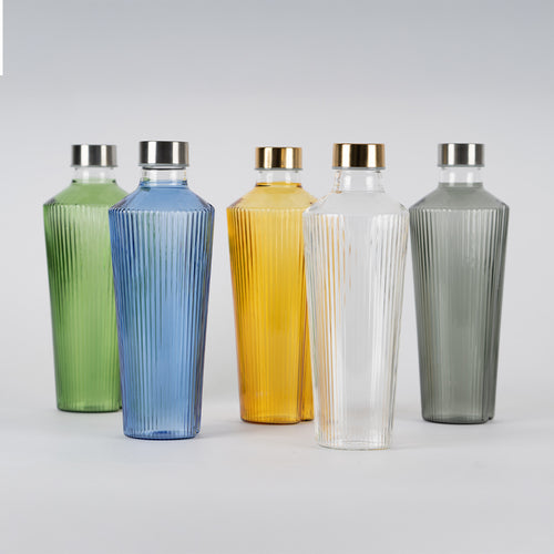 90 cl - Handy Wasserflasche Geblasen und Handgefertigt aus Borosilikatglas
