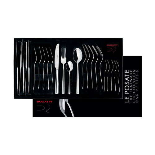 Bugatti Metropolis Servizio Posate In Acciaio Inox 18/10 - Set 24 Pz