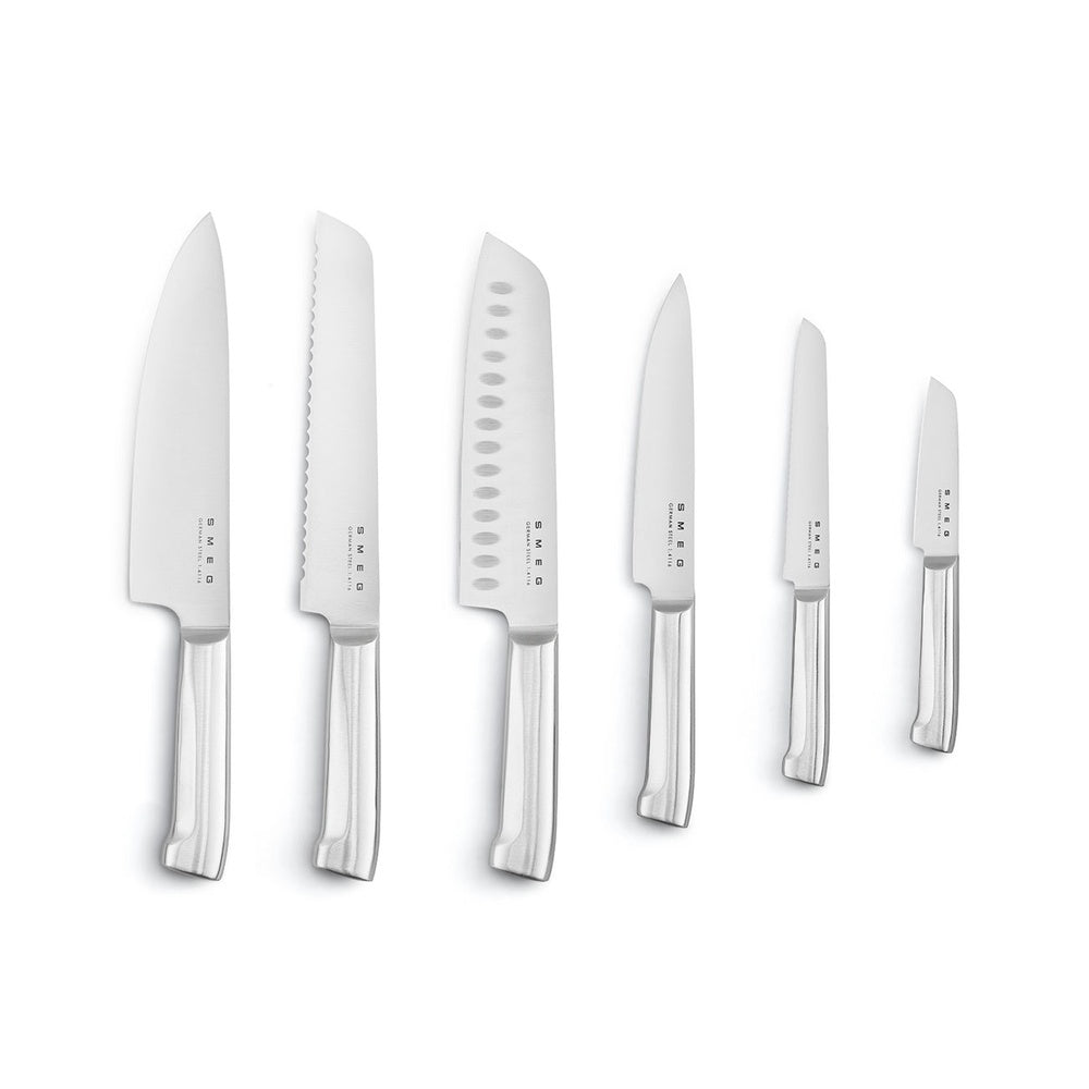 Smeg 50's Style Ceppo Con Coltelli - Set 6 Pz