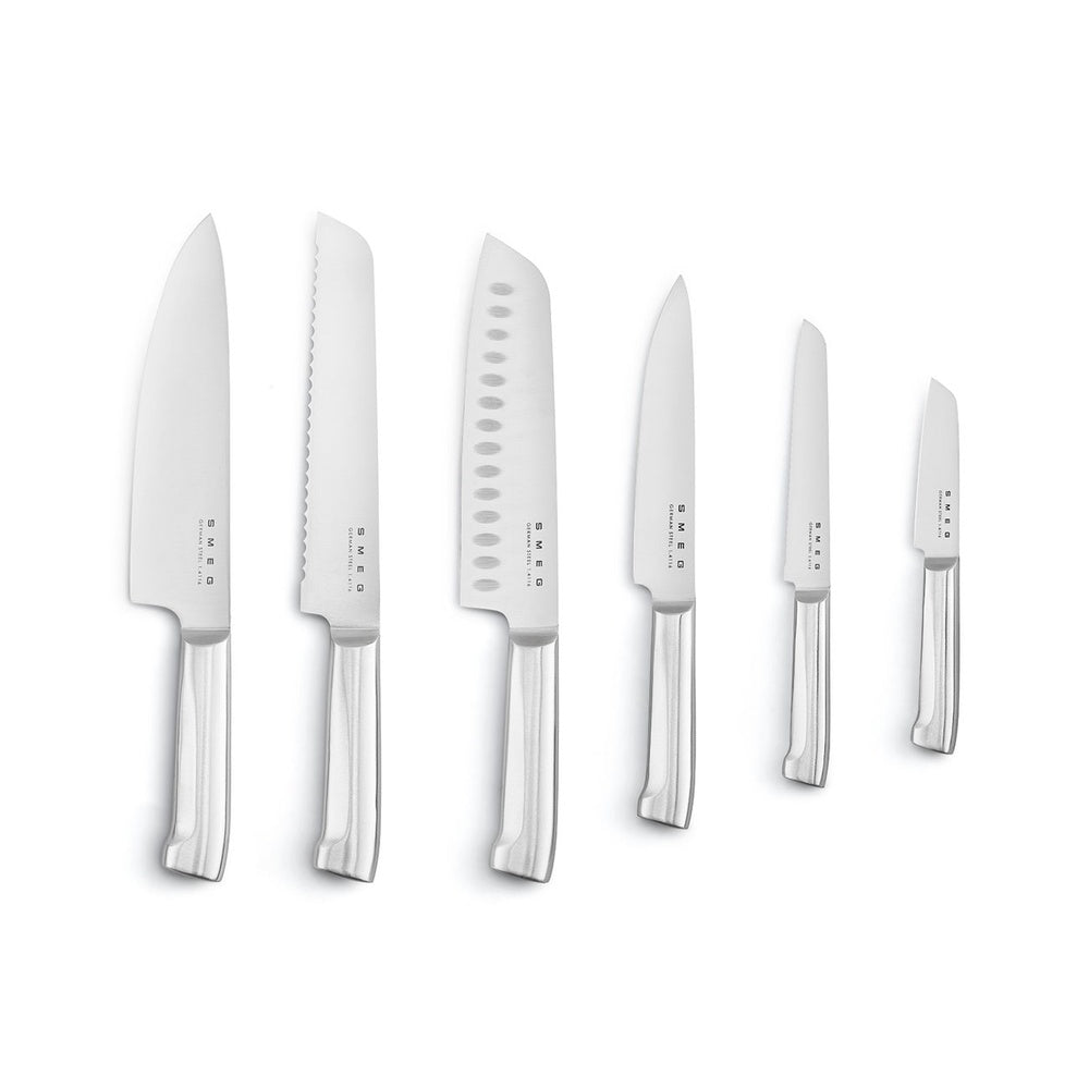 Smeg 50's Style Ceppo Con Coltelli - Set 6 Pz