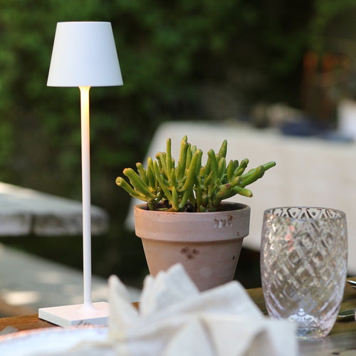 7x27 cm - Zafferano Poldina Micro Lampada Da Tavolo Dimmerabile